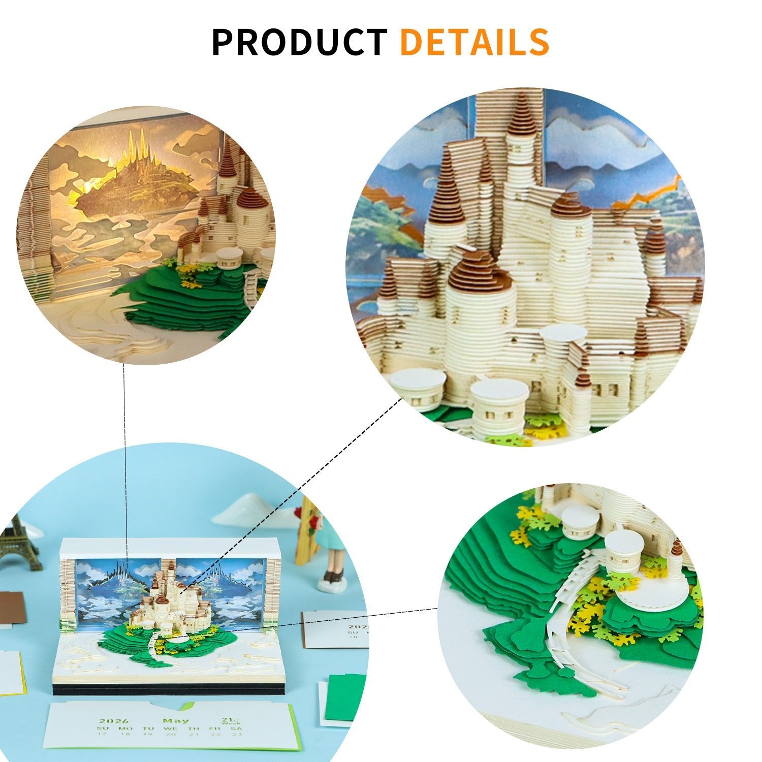 3D Calendar - City in Sky - 3D Calendar