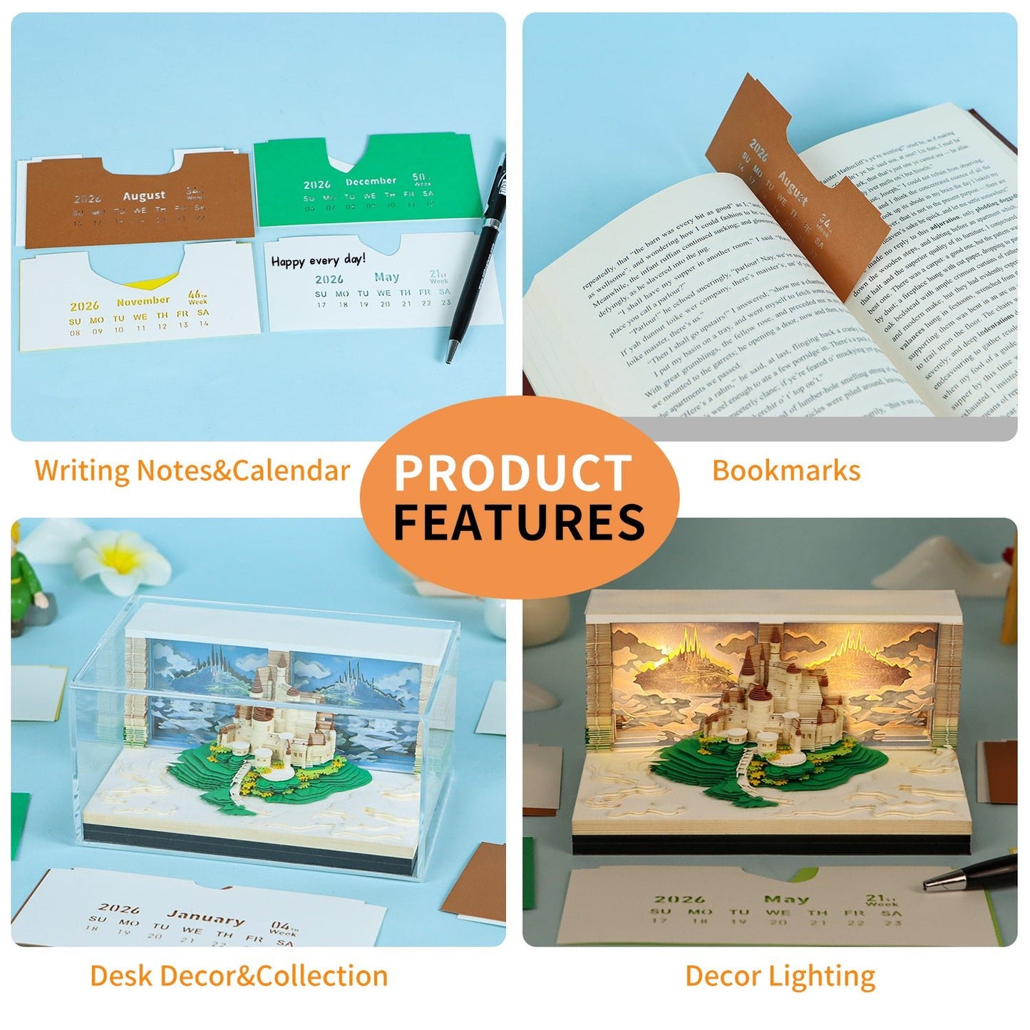 3D Calendar - City in Sky - 3D Calendar