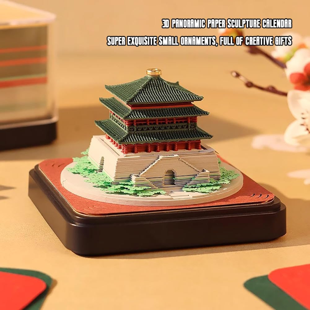 3D Calendar 2026 - Clock Tower - 3D Calendar