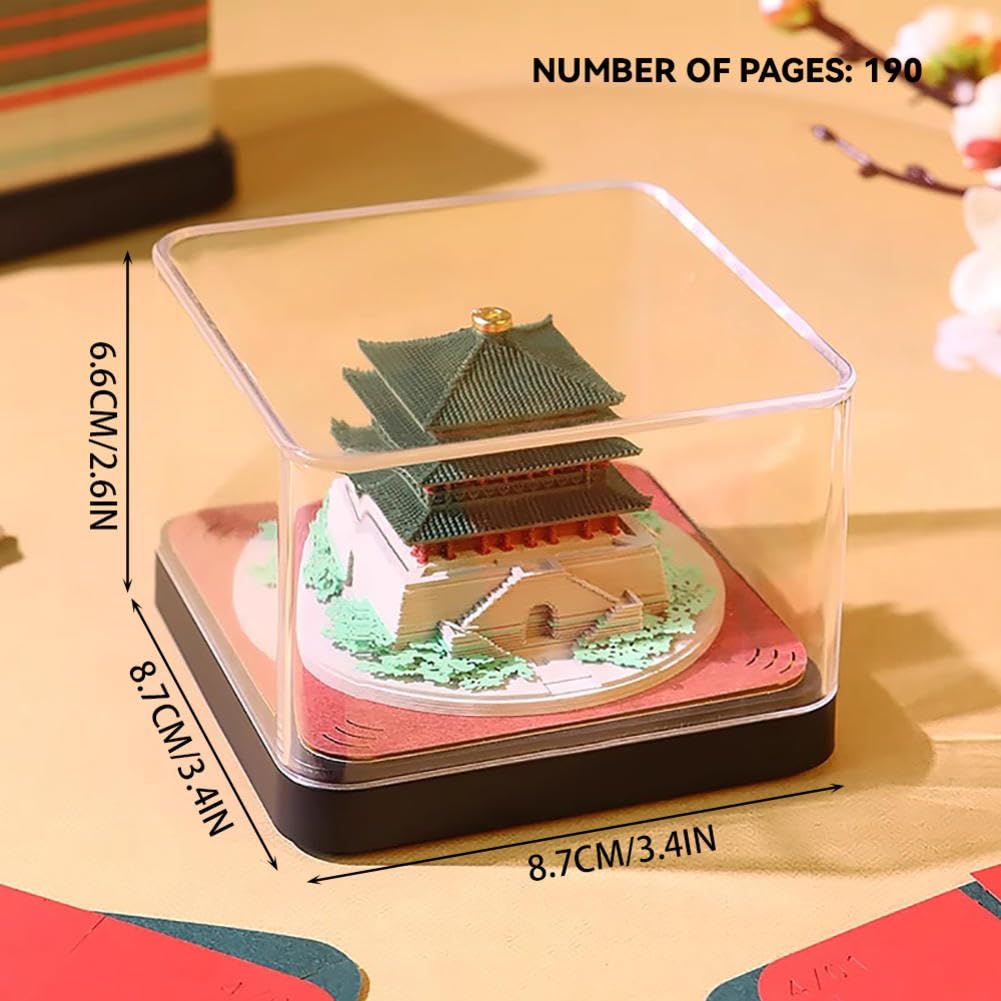 3D Calendar 2026 - Clock Tower - 3D Calendar