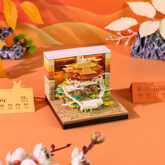 3D Calendar - Clouds Surrounding the Mountain - 3D Calendar