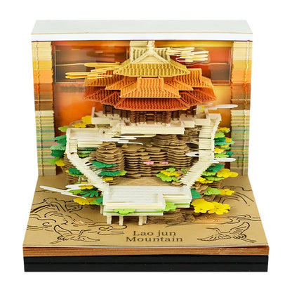 3D Calendar - Clouds Surrounding the Mountain - 3D Calendar