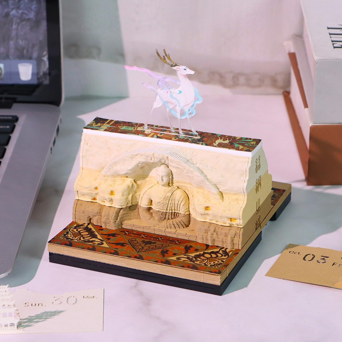 3D Calendar 2026 - Dunhuang Mogao Grottoes - 3D Calendar