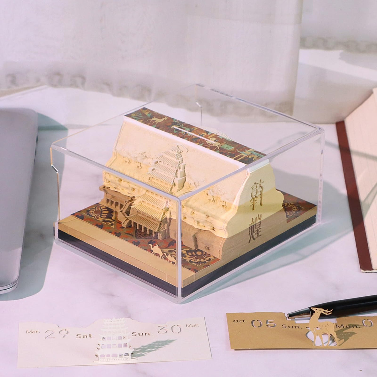 3D Calendar 2026 - Dunhuang Mogao Grottoes - 3D Calendar