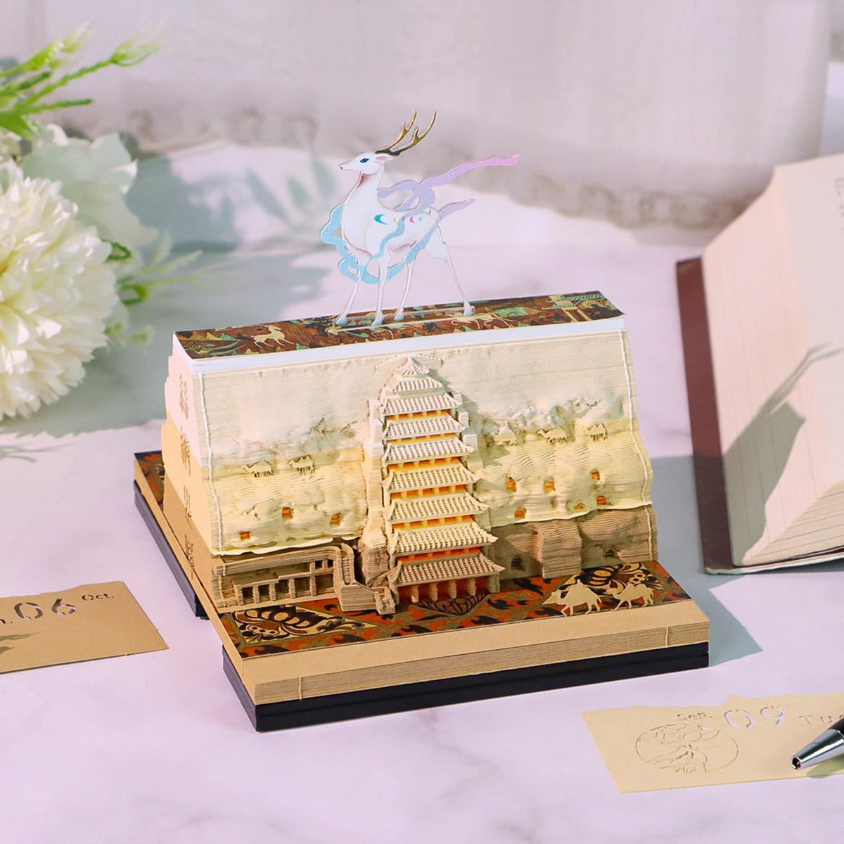 3D Calendar 2026 - Dunhuang Mogao Grottoes - 3D Calendar