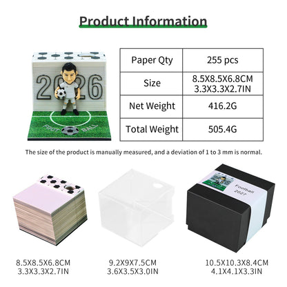 3D Calendar - Football - 3D Calendar