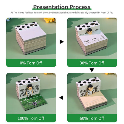 3D Calendar - Football - 3D Calendar
