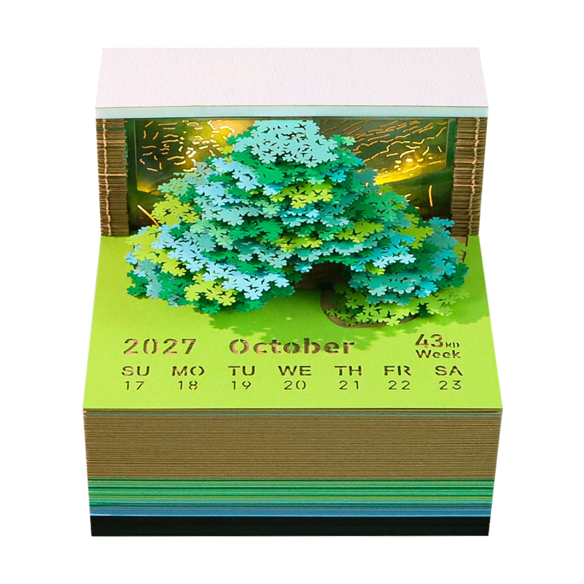 3D Calendar - Four Leaf Tree - 3D Calendar