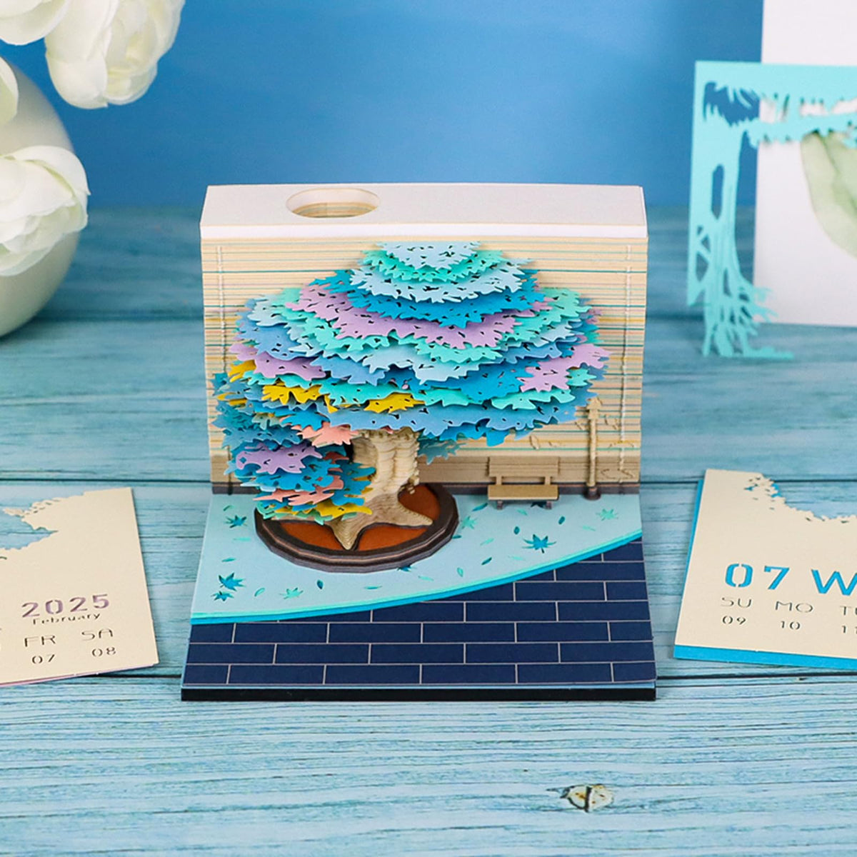3D Calendar 2026 - Four Seasons Tree - 3D Calendar