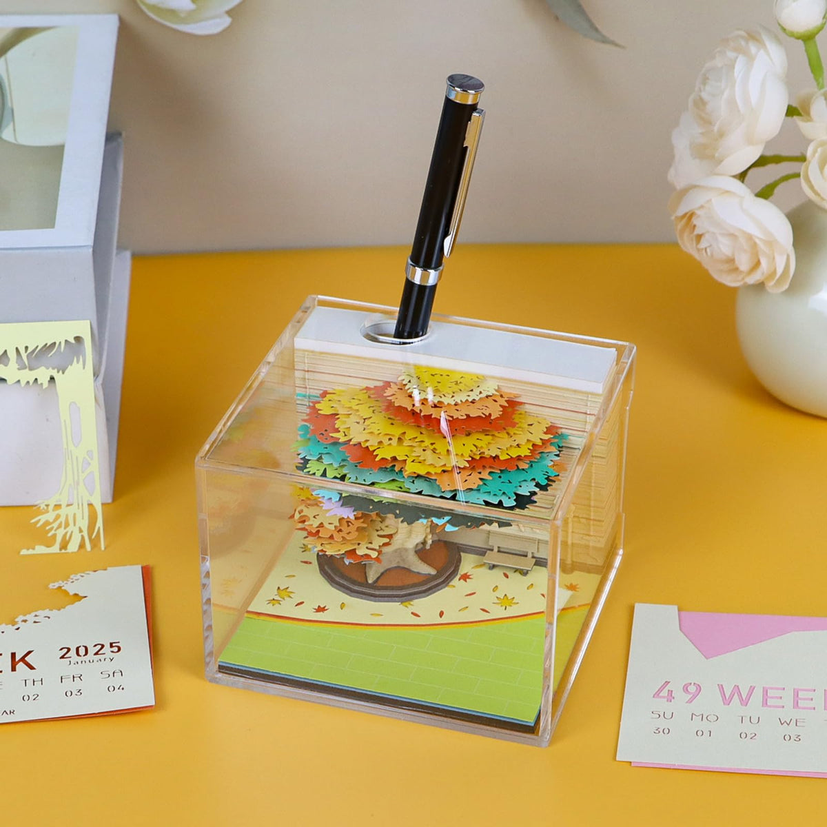 3D Calendar 2026 - Four Seasons Tree - 3D Calendar
