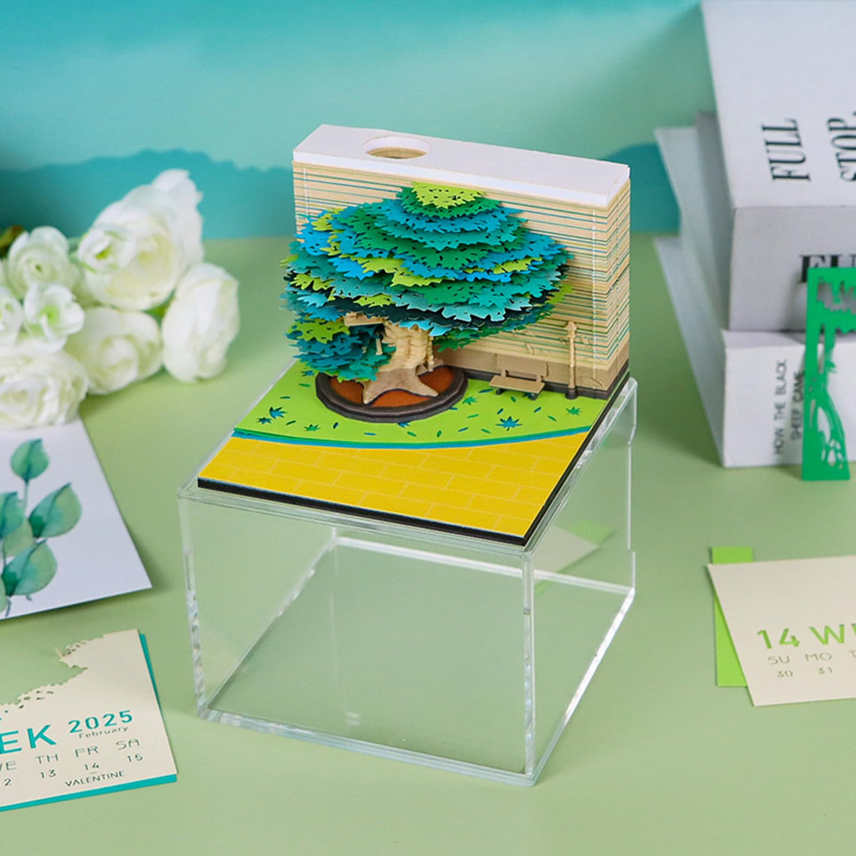 3D Calendar 2026 - Four Seasons Tree - 3D Calendar