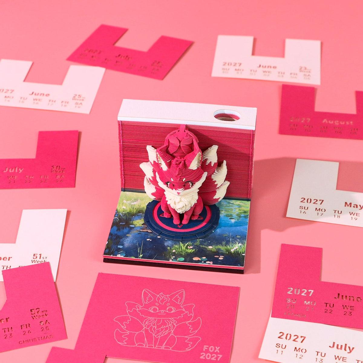 3D Calendar - Fox - 3D Calendar