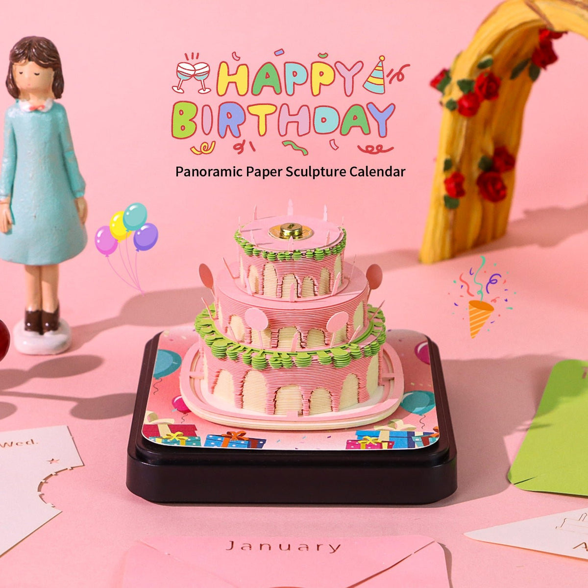 3D Calendar - Happy Birthday - 3D Calendar
