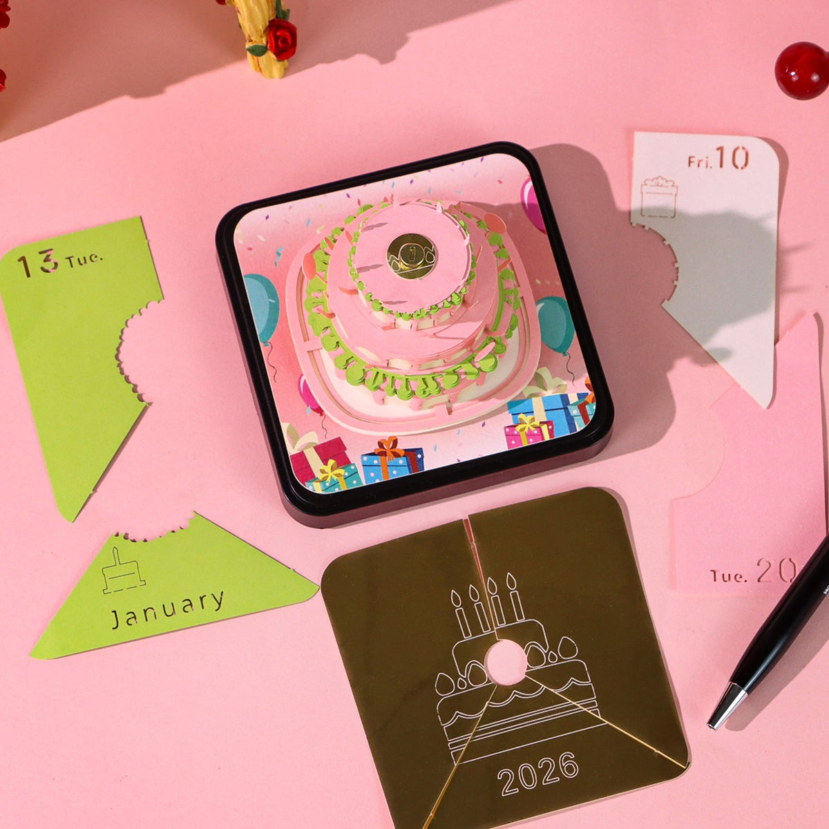 3D Calendar - Happy Birthday - 3D Calendar
