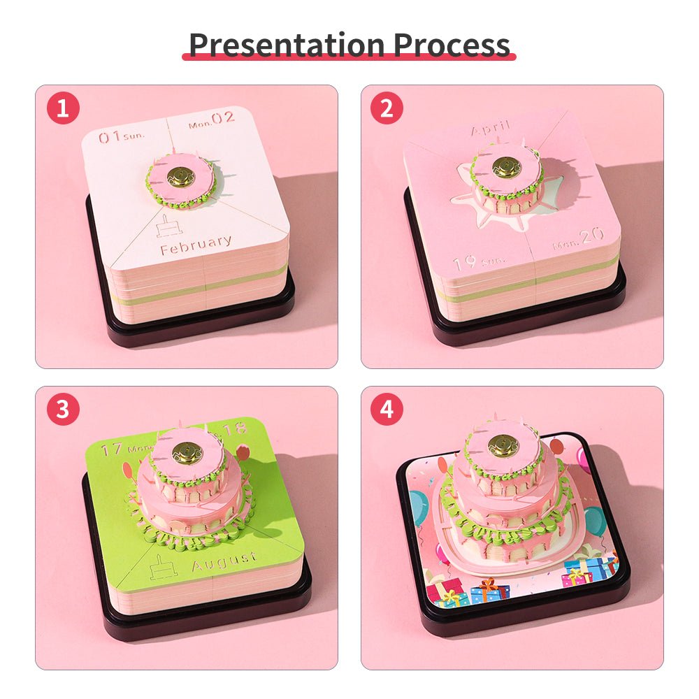 3D Calendar - Happy Birthday - 3D Calendar