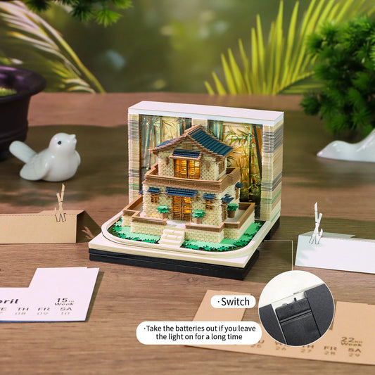 3D Calendar - Leisurely Courtyard - 3D Calendar