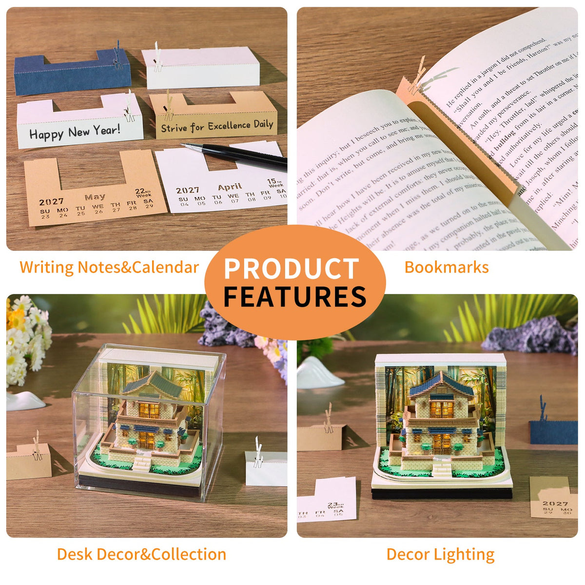 3D Calendar - Leisurely Courtyard - 3D Calendar