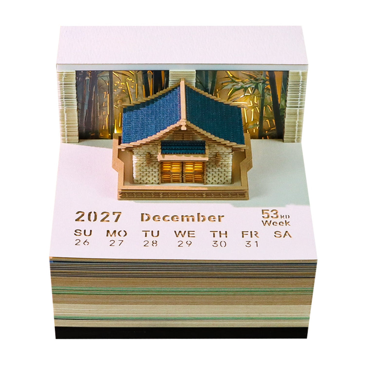 3D Calendar - Leisurely Courtyard - 3D Calendar