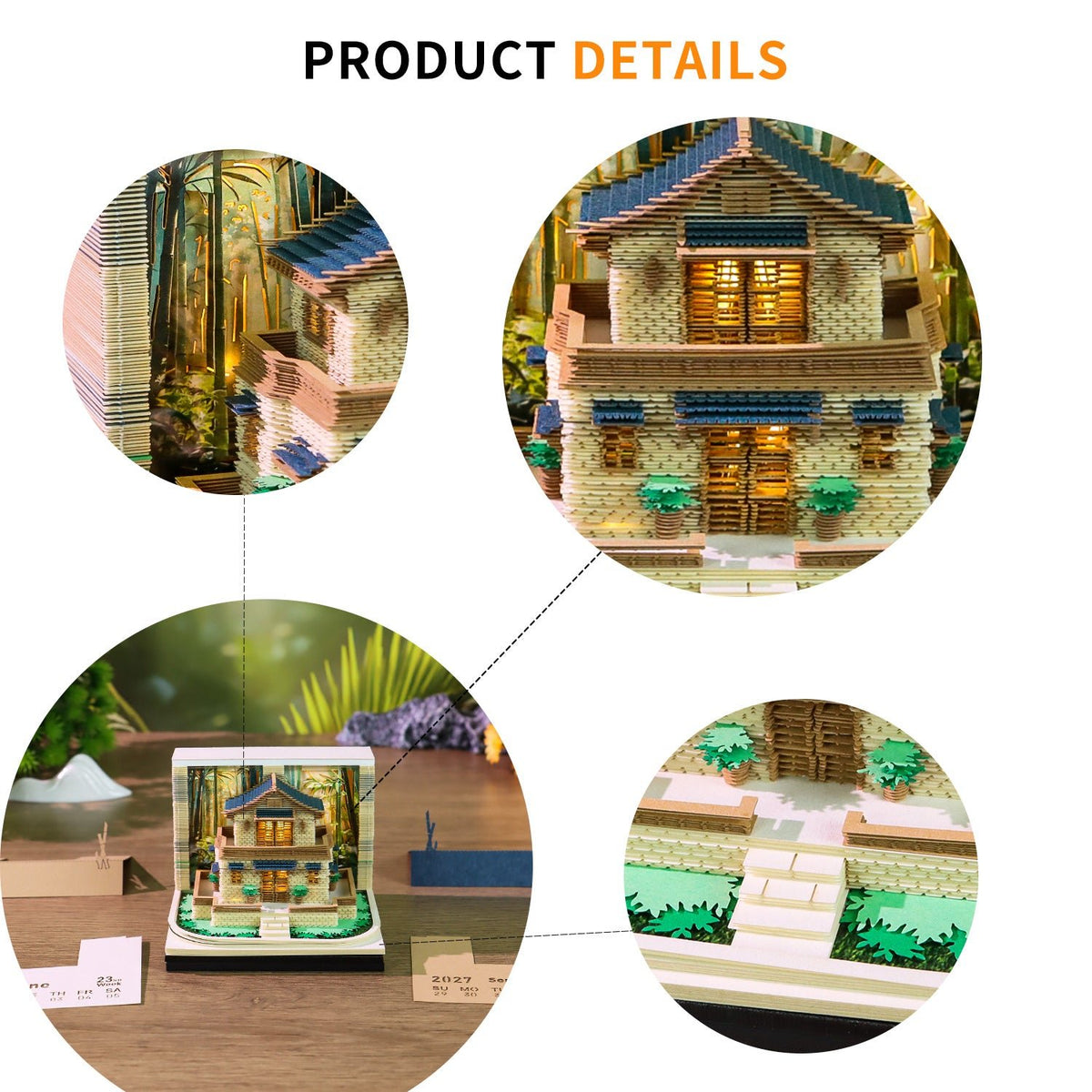 3D Calendar - Leisurely Courtyard - 3D Calendar