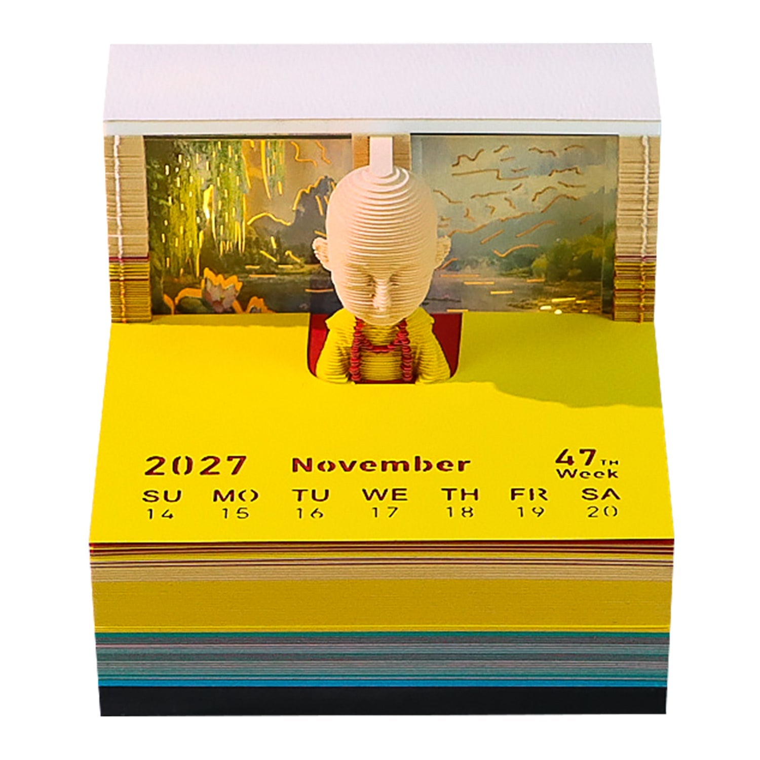 3D Calendar - Lotus Little Monk - 3D Calendar