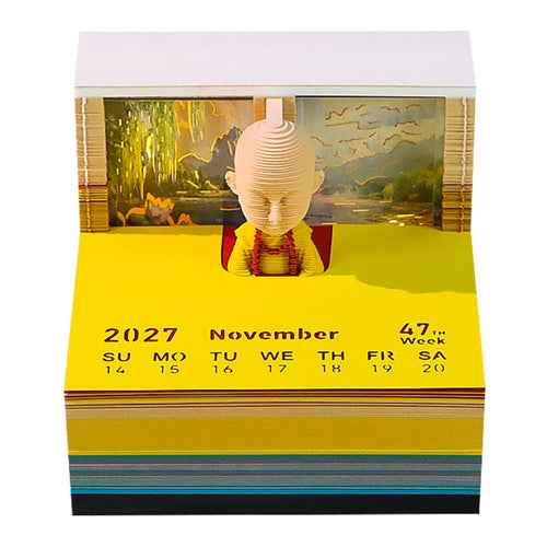 3D Calendar - Lotus Little Monk - 3D Calendar