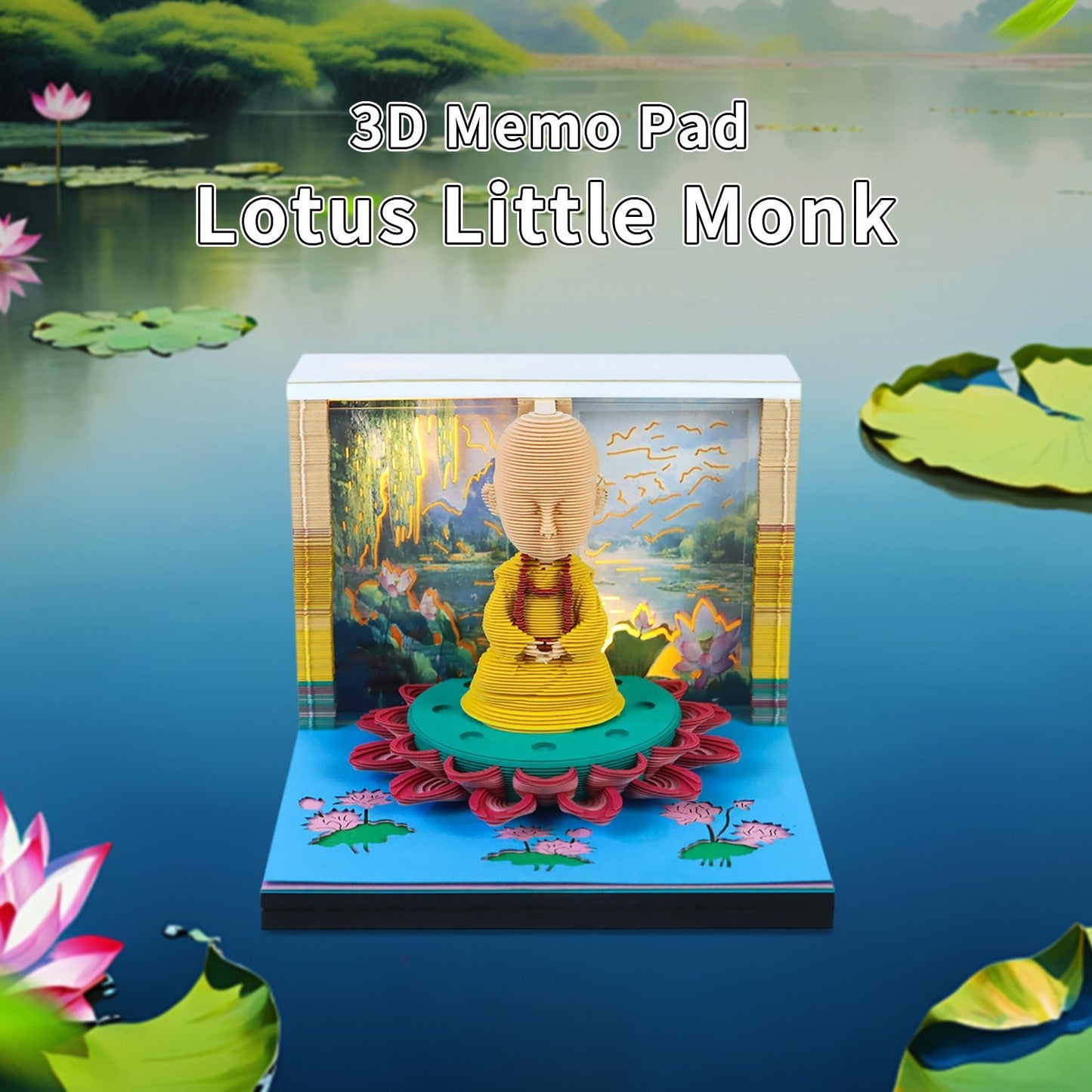 3D Calendar - Lotus Little Monk - 3D Calendar