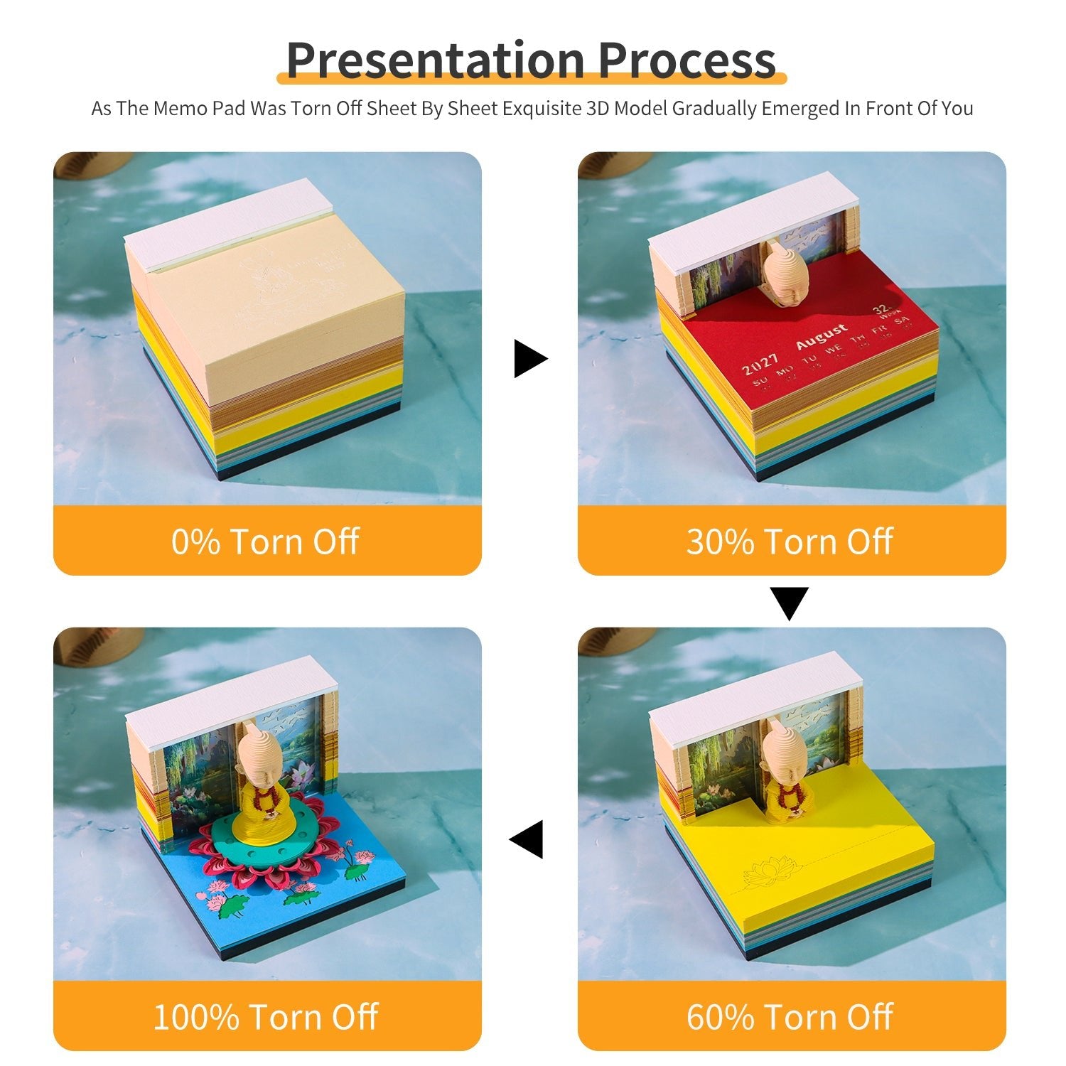3D Calendar - Lotus Little Monk - 3D Calendar