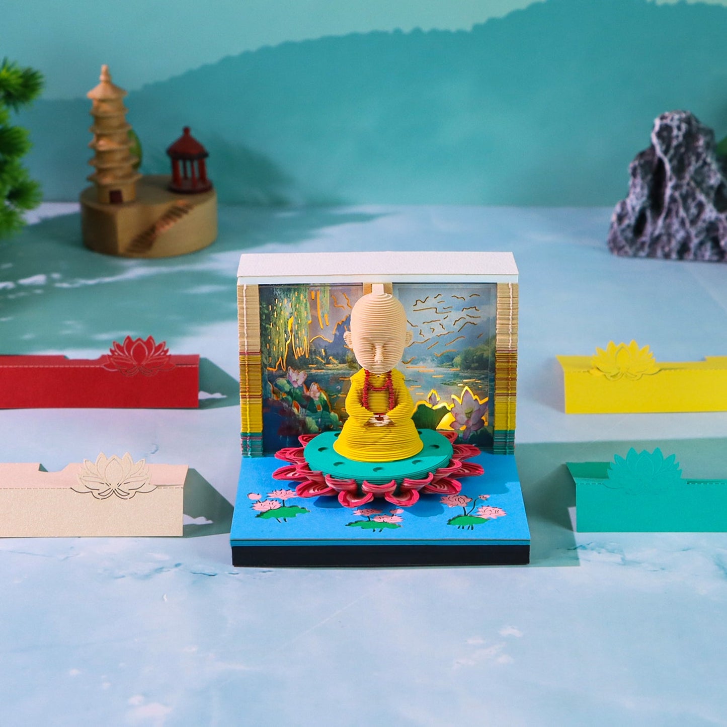 3D Calendar - Lotus Little Monk - 3D Calendar
