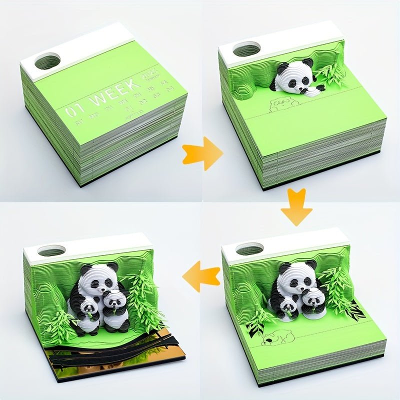 3D Calendar - Panda B - 3D Calendar