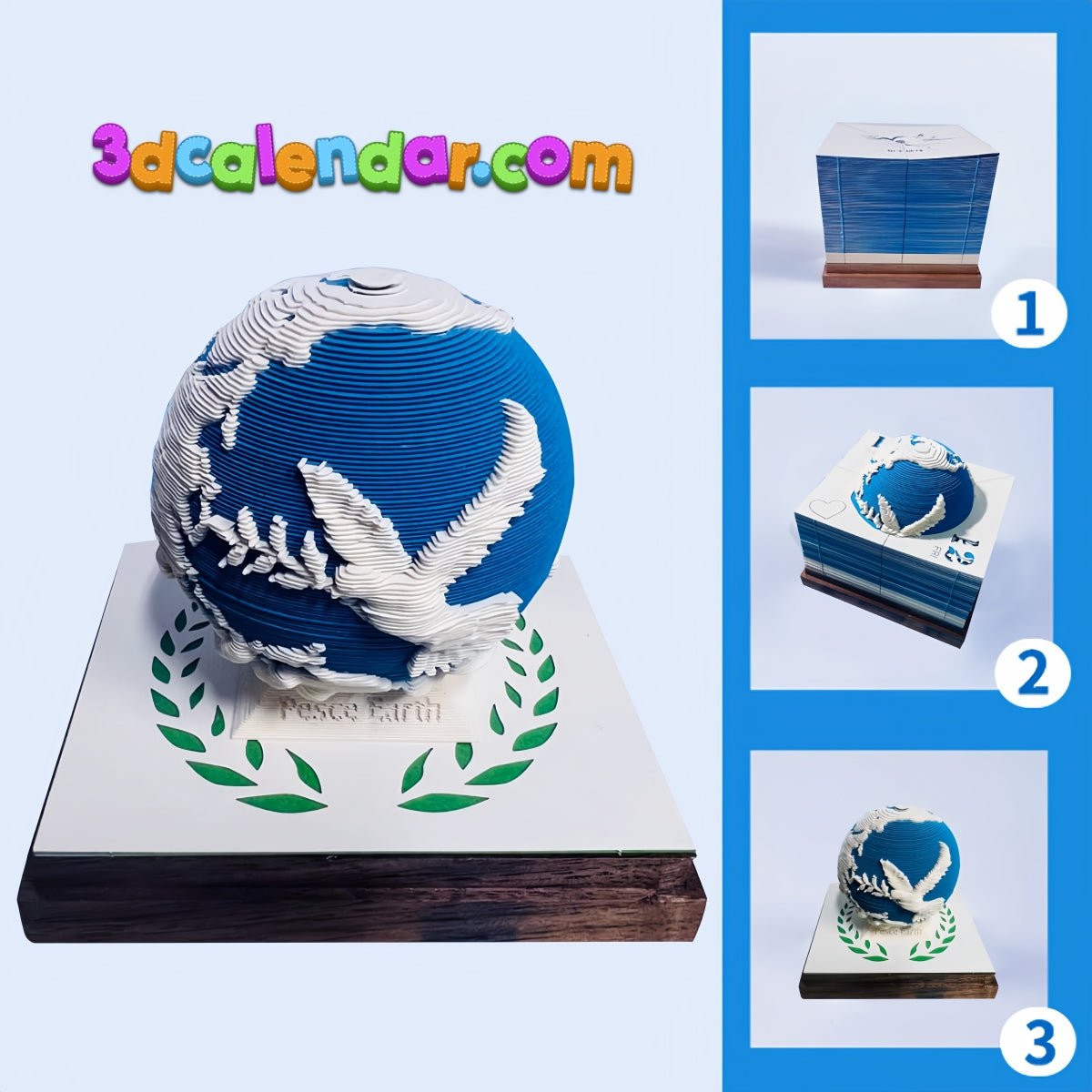 3D Calendar - Peace Earth - 3D Calendar