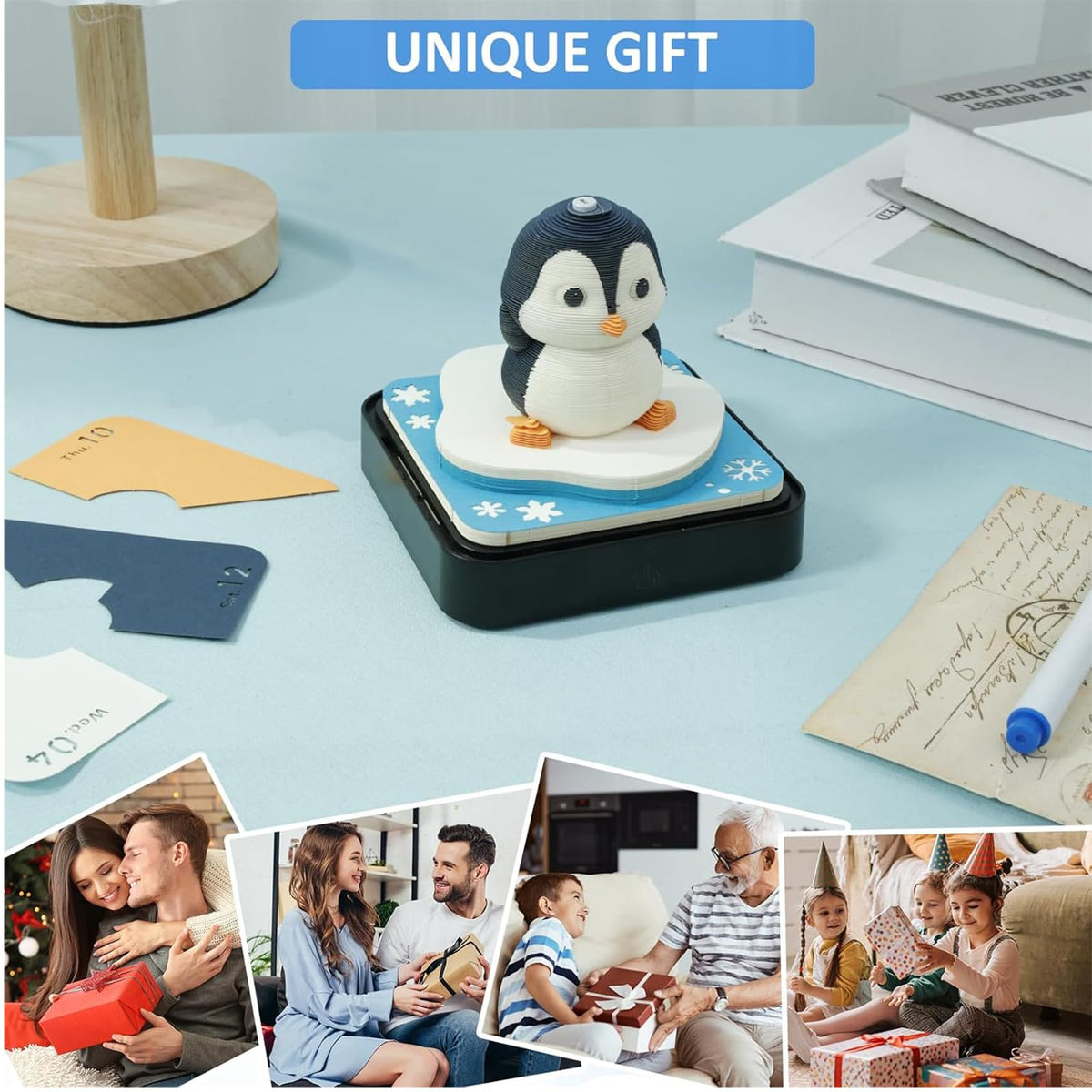 3D Calendar 2026 - Penguin - 3D Calendar