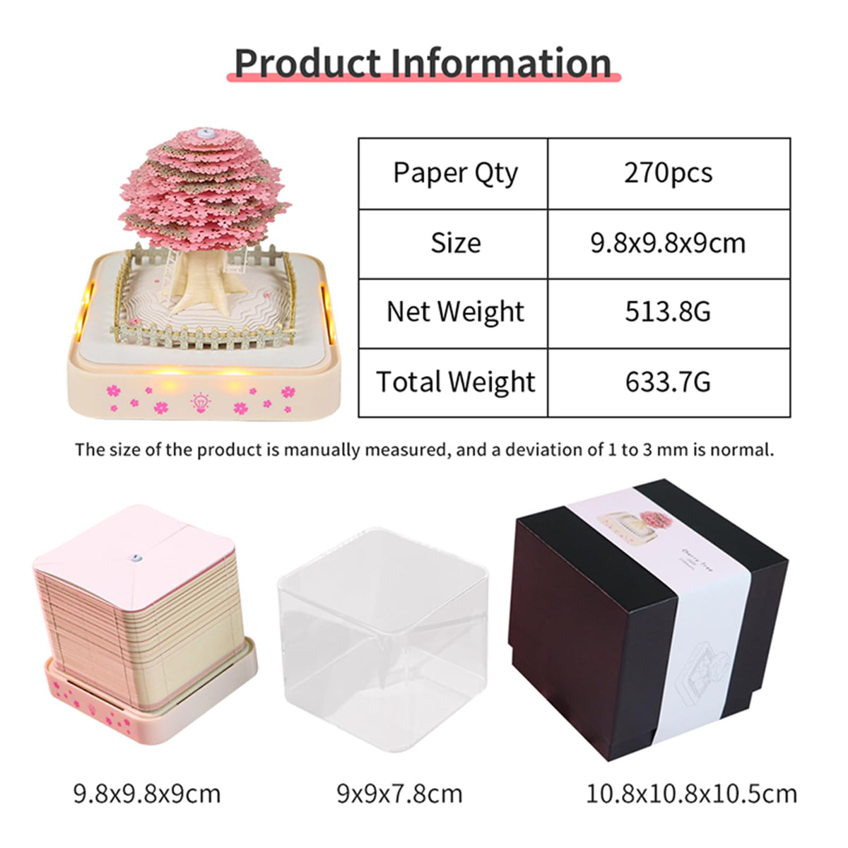 3D Calendar 2026 - Sakura Tree B - 3D Calendar