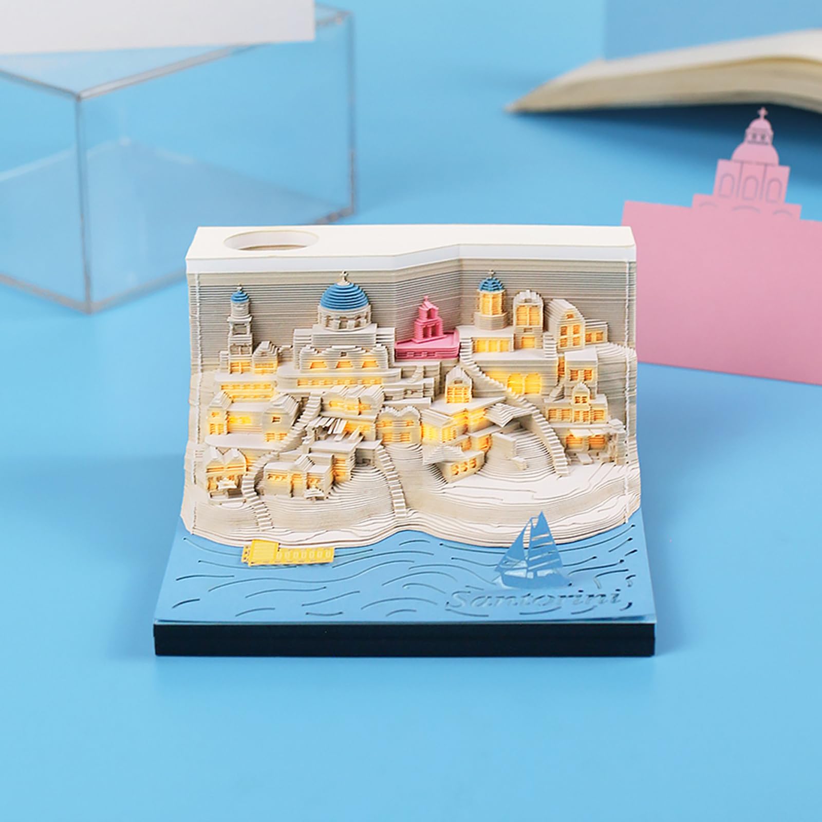 3D Calendar - Santorini - 3D Calendar