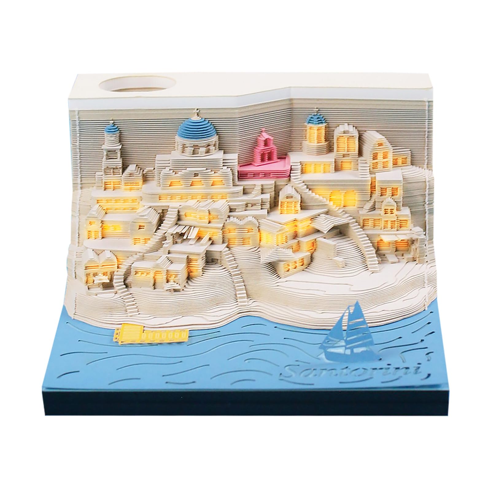 3D Calendar - Santorini - 3D Calendar