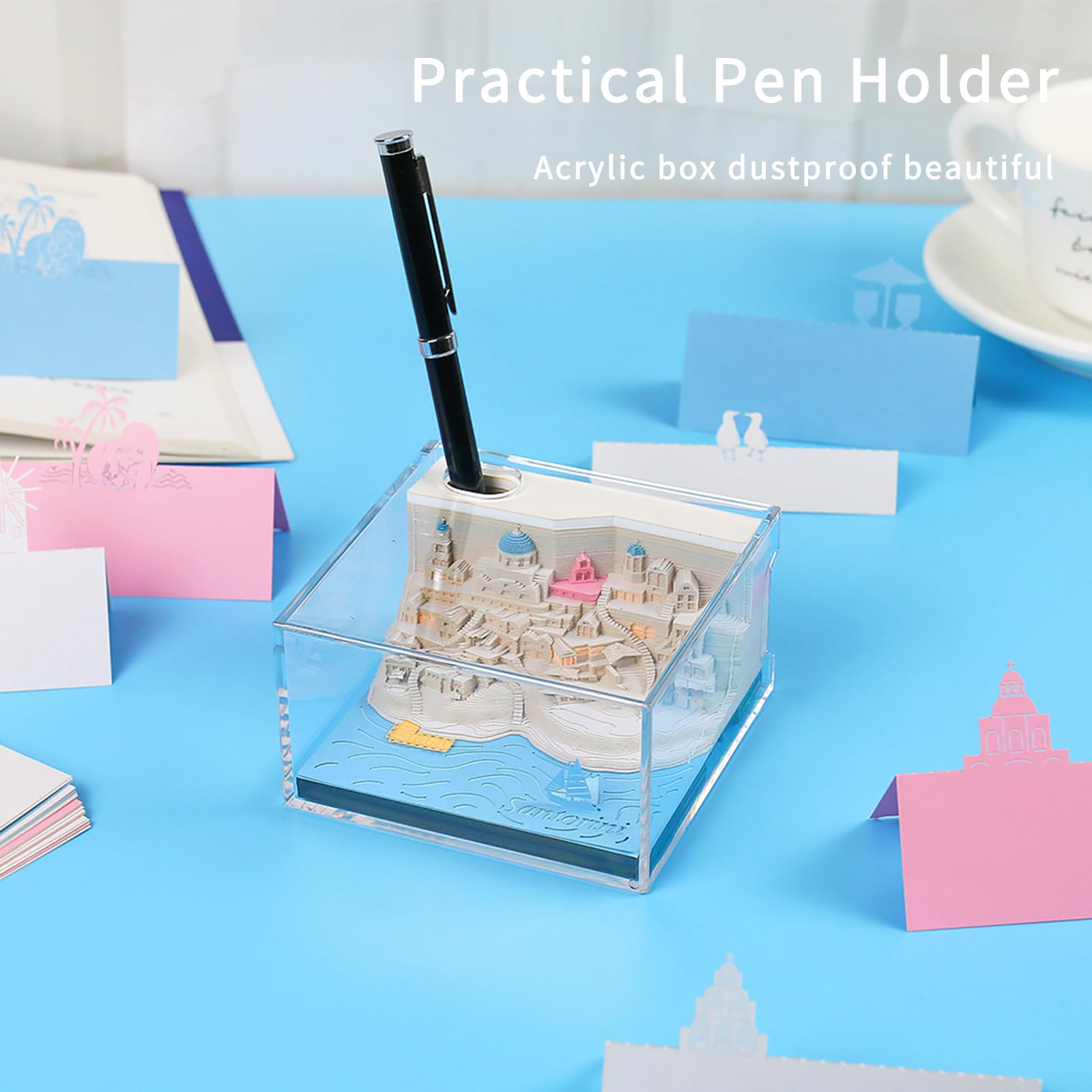 3D Calendar - Santorini - 3D Calendar