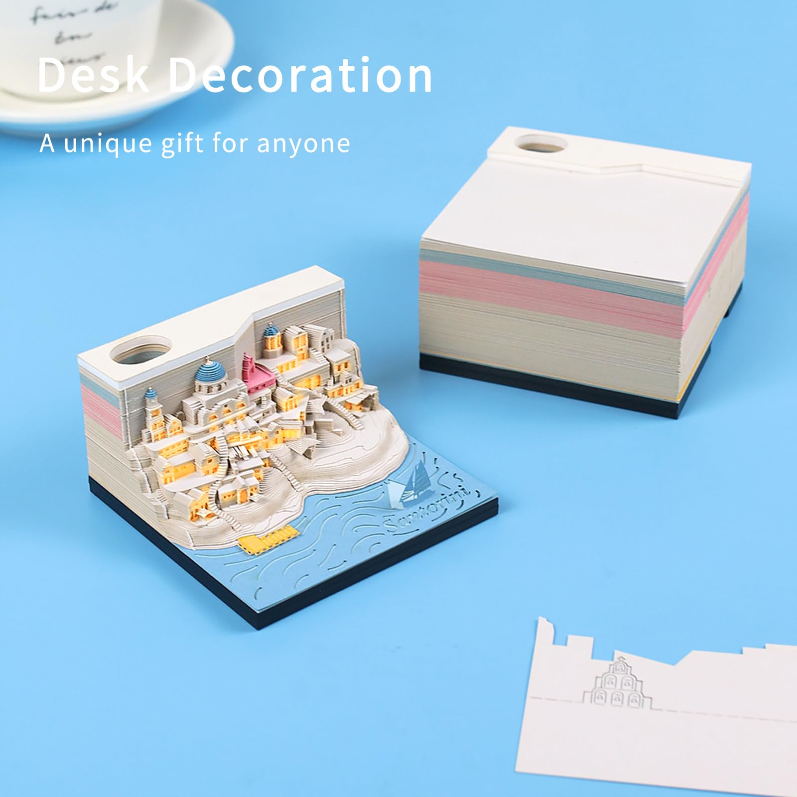 3D Calendar - Santorini - 3D Calendar