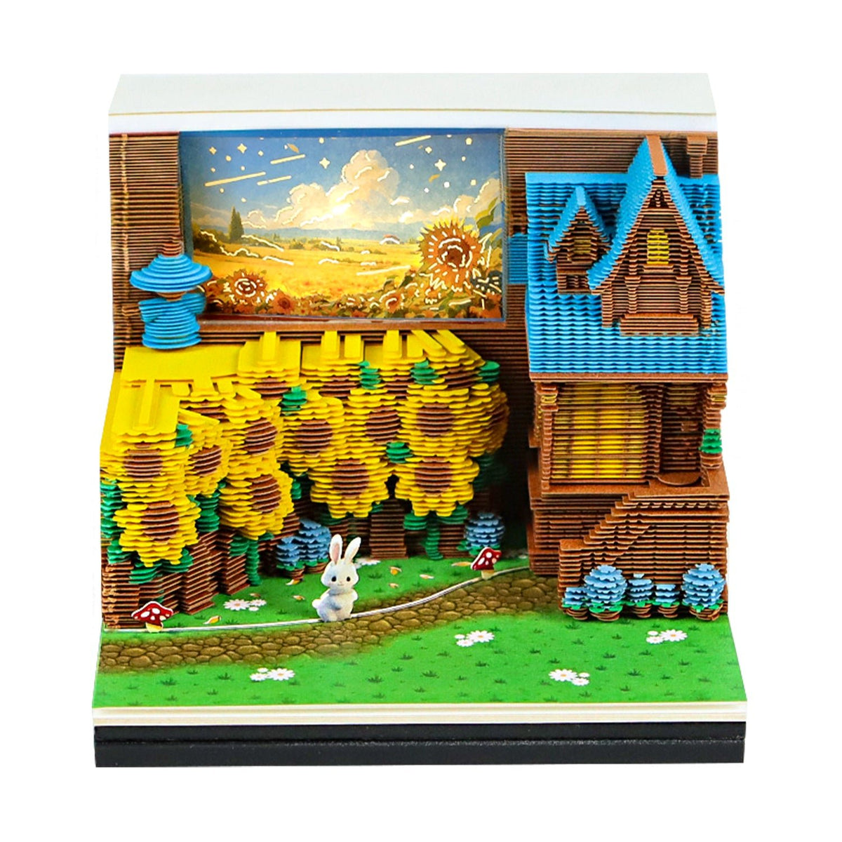 3D Calendar - Sunflower Courtyard - 3D Calendar