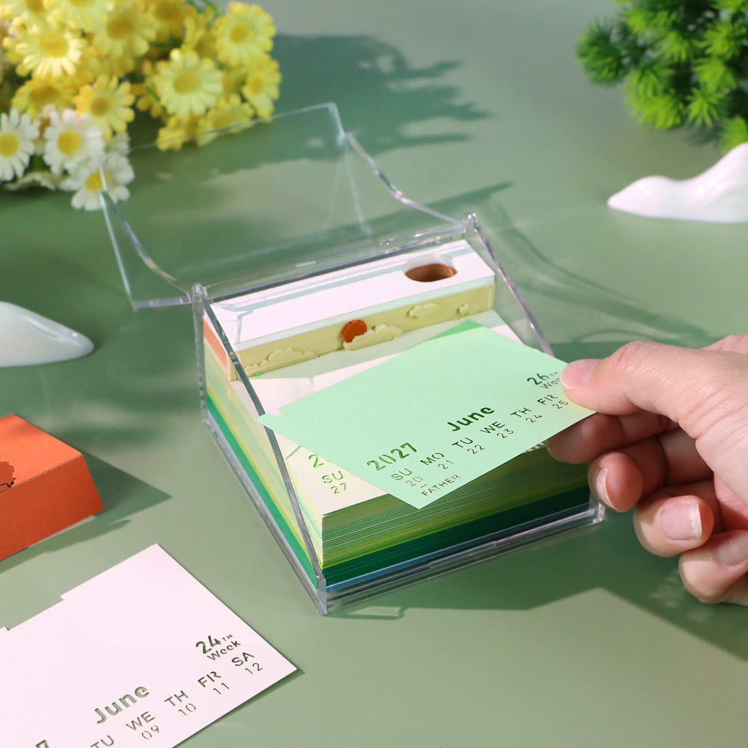 3D Calendar - Terraces Among Cloud - 3D Calendar