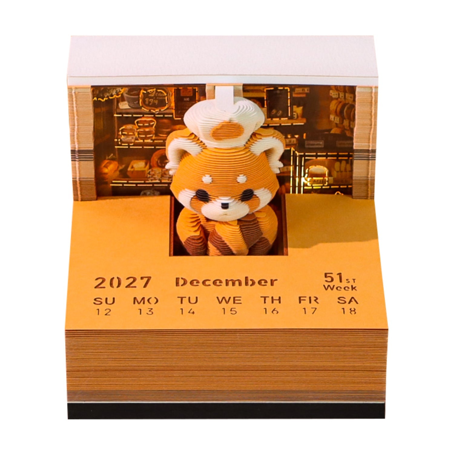 3D Calendar - Terraces Among Clouds - 3D Calendar