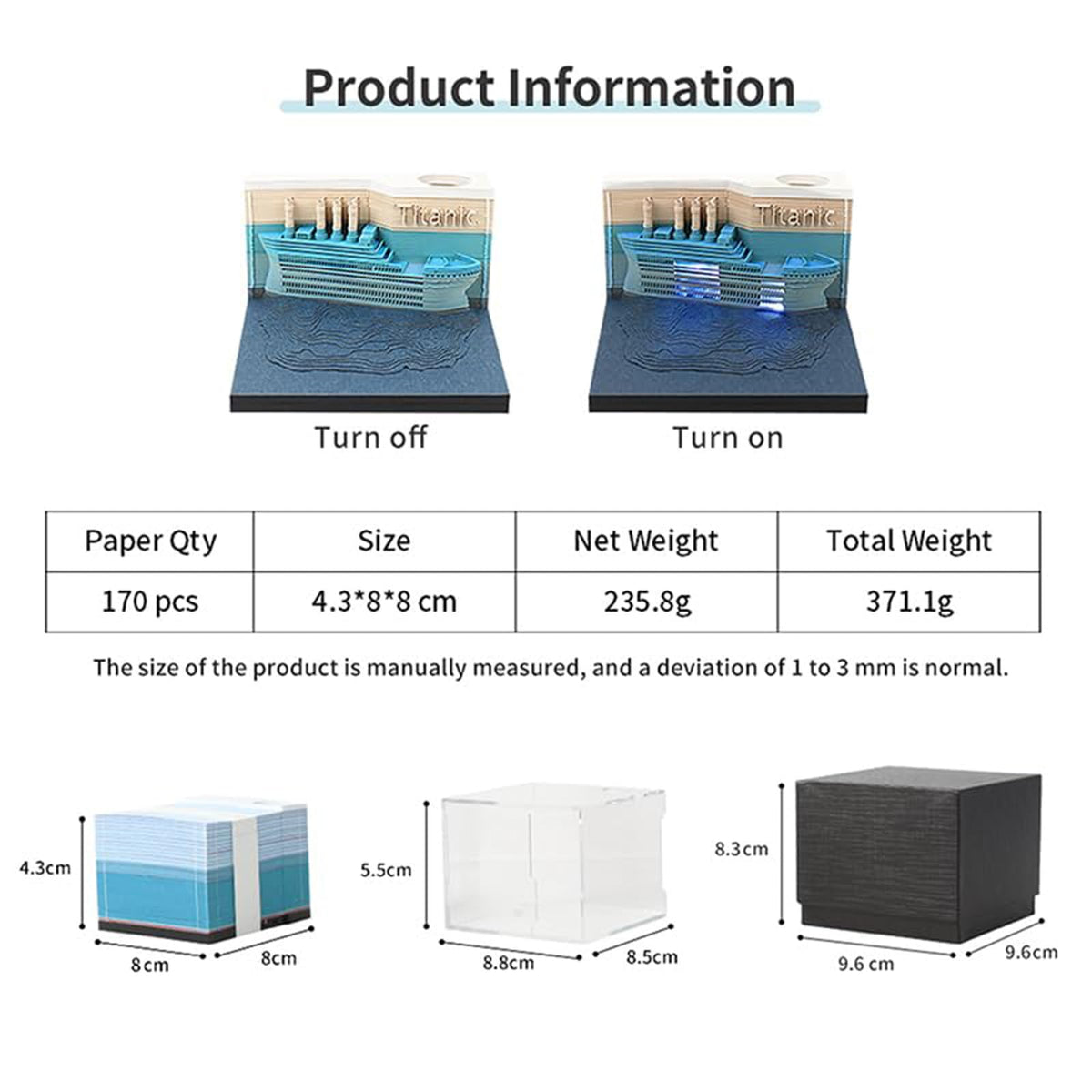 3D Calendar 2026 - Titanic - 3D Calendar