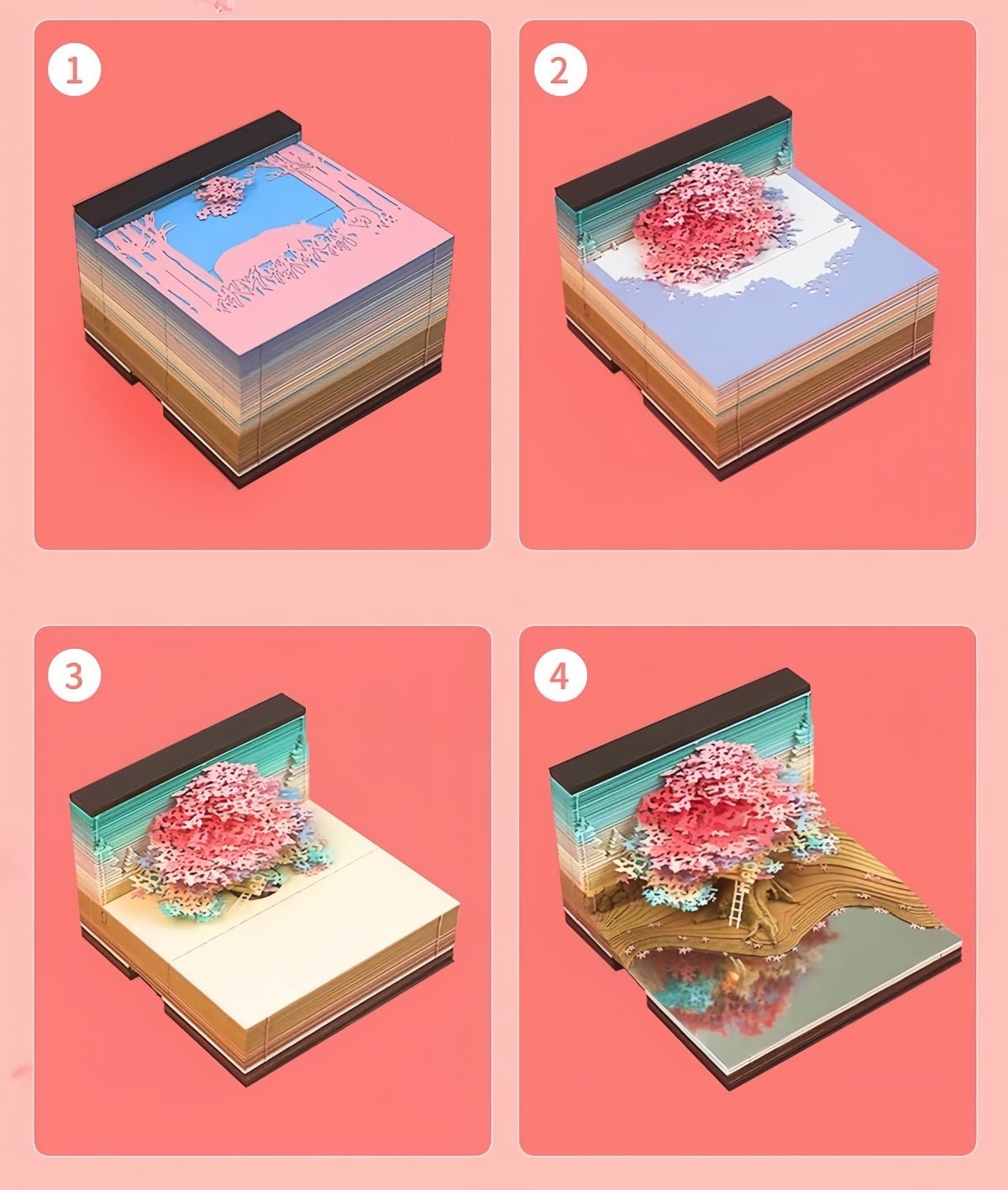 3D Calendar - Tree House A - 3D Calendar