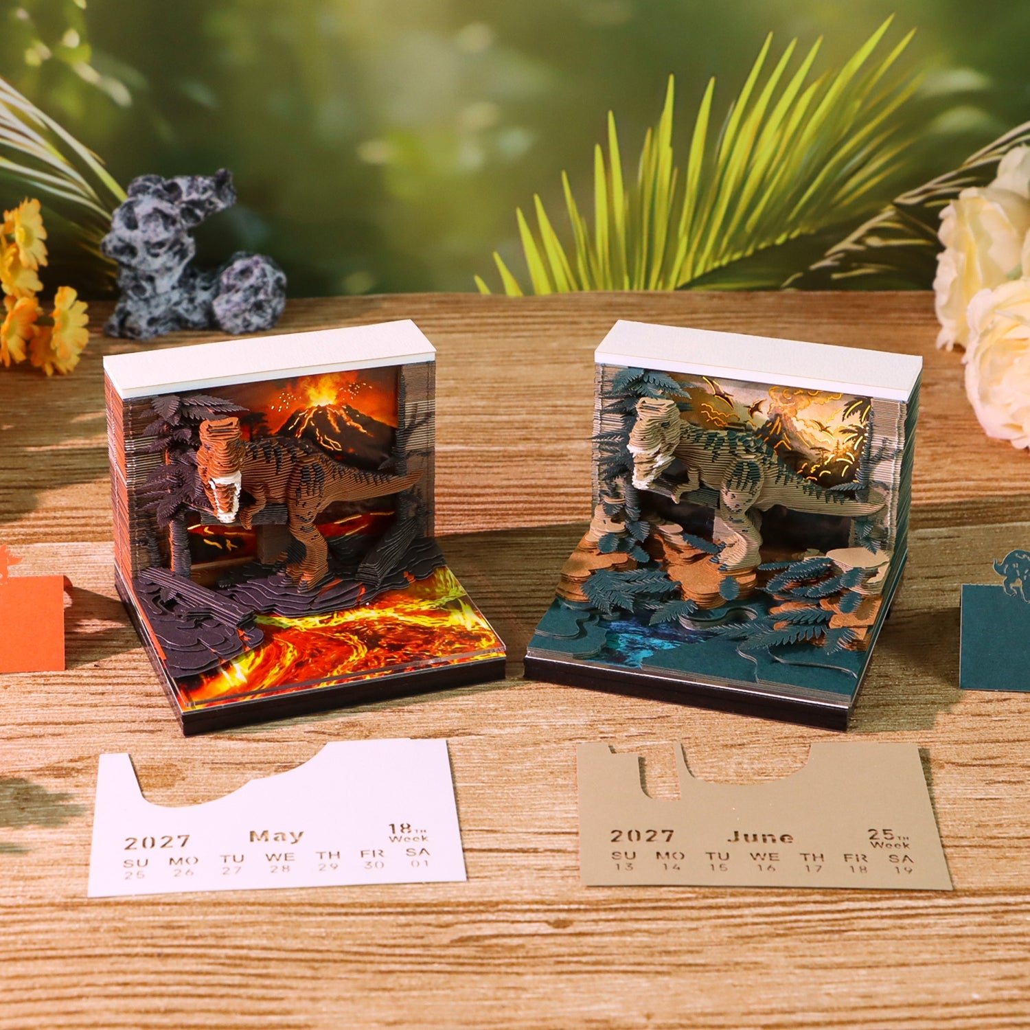 3D Calendar - Tyrannosaurus Rex - 3D Calendar