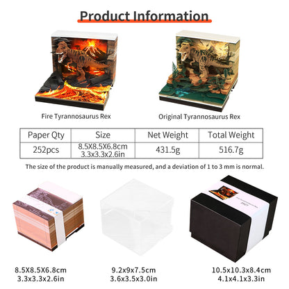 3D Calendar - Tyrannosaurus Rex - 3D Calendar