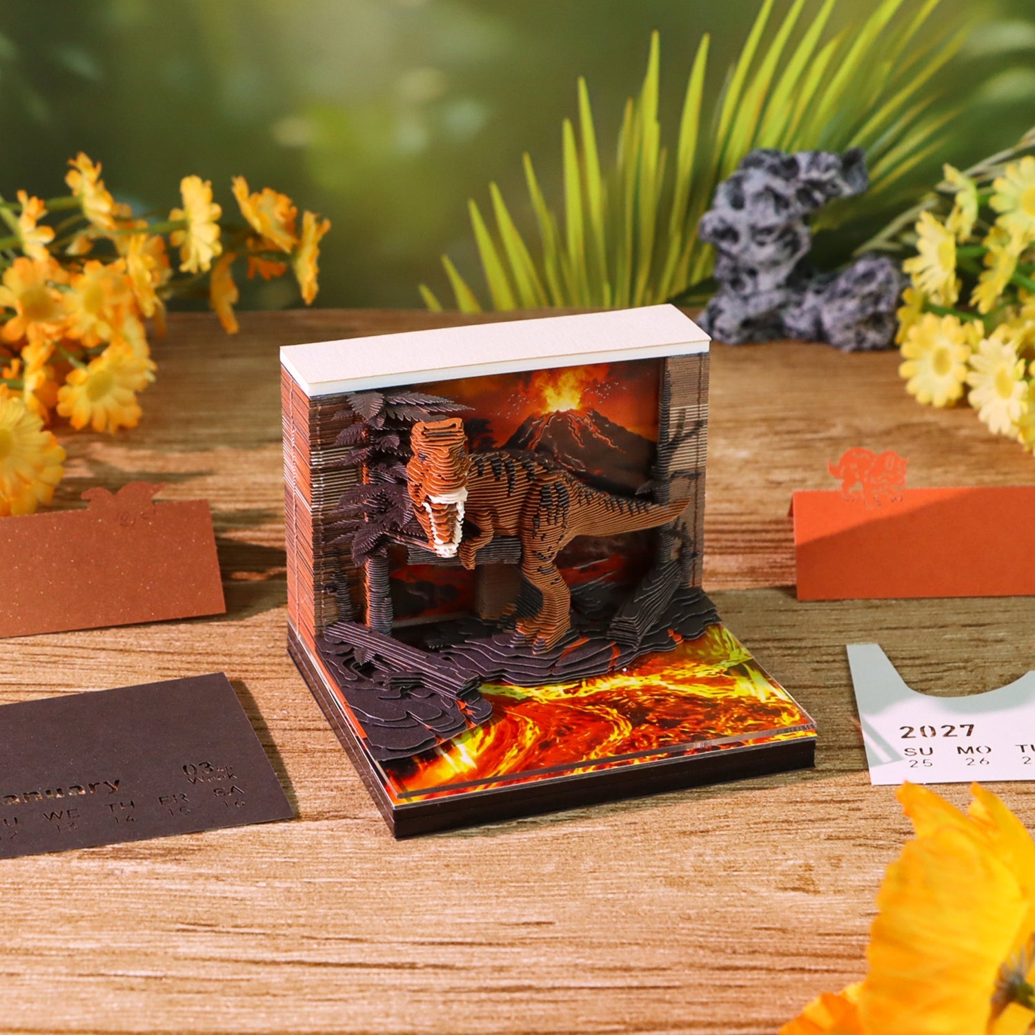 3D Calendar - Tyrannosaurus Rex - 3D Calendar