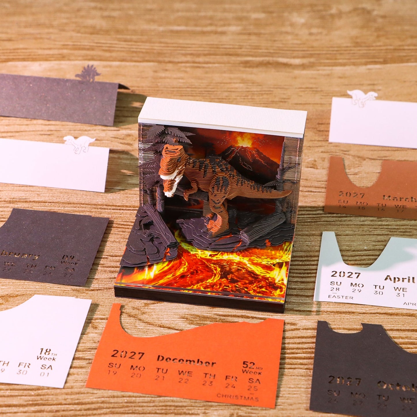 3D Calendar - Tyrannosaurus Rex - 3D Calendar