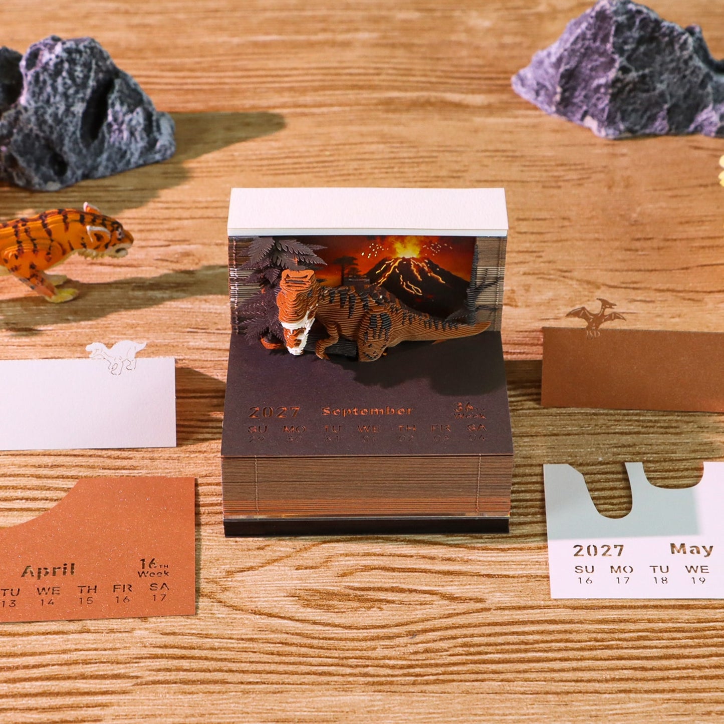 3D Calendar - Tyrannosaurus Rex - 3D Calendar