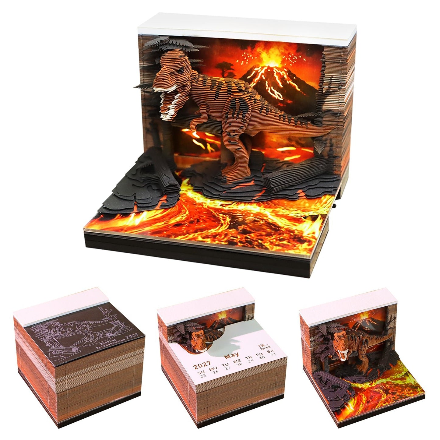 3D Calendar - Tyrannosaurus Rex - 3D Calendar