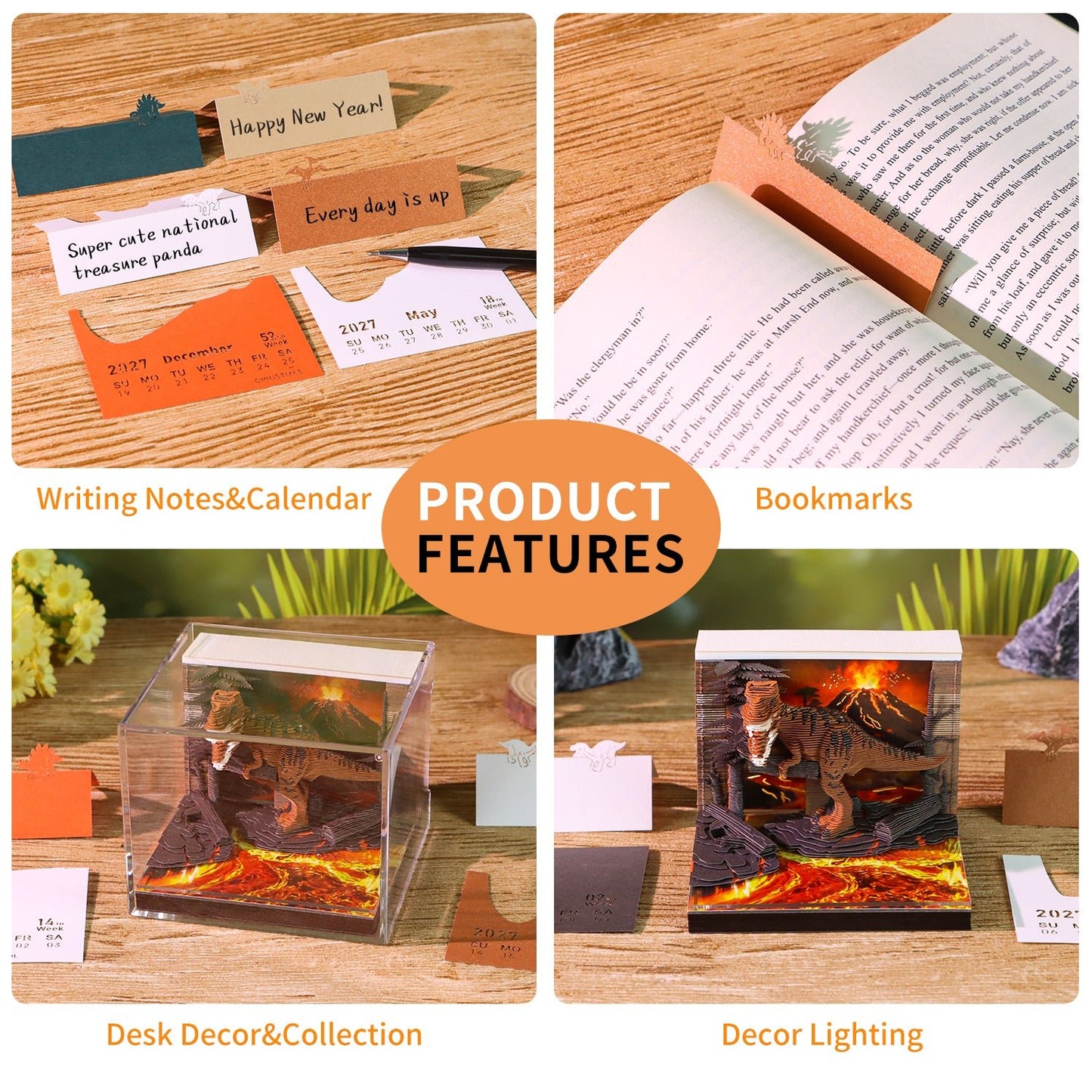 3D Calendar - Tyrannosaurus Rex - 3D Calendar