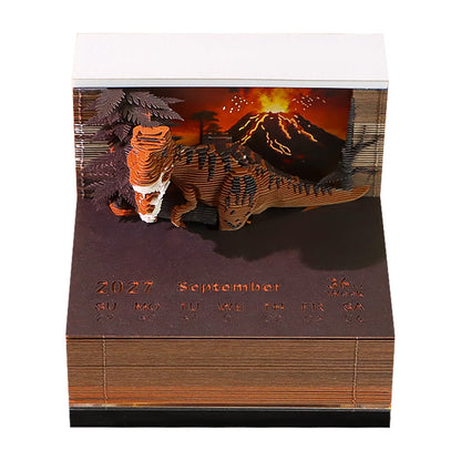 3D Calendar - Tyrannosaurus Rex - 3D Calendar