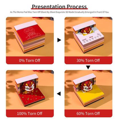 3D Calendar - Wealth Attracting Lion - 3D Calendar